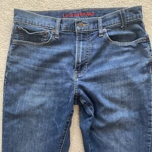 Lucky Brand Jeans Mens 32x30 Athletic Straight Blue Preowned Good